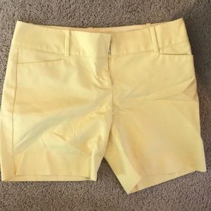 The Limited yellow shorts